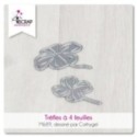 Matrice de coupe Scrapbooking carterie nature - Trèfles à 4 feuilles