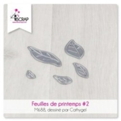 Matrice de coupe Scrapbooking carterie nature - Feuilles de printemps 2