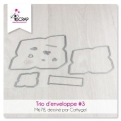 Matrice de coupe Scrapbooking carterie - Trio d'enveloppes 3