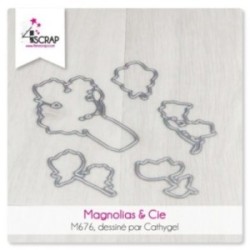 Magnolias & Cie - Matrice de coupe Scrapbooking carterie fleurs