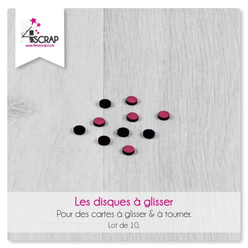 A customiser Scrapbooking Carterie - P'tits disques à glisser A customiser Scrapbooking Carterie - P'tits disques à glisser