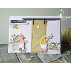 Clear stamp cuting Die Scrapbooking Card making flowers - Garden gnomes