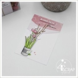 Tampon transparent Scrapbooking Carterie - Bonne fête maman 2