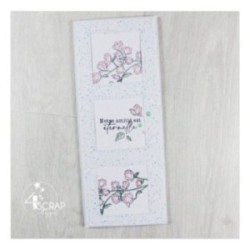 Tampon transparent Scrapbooking Carterie mots - Tu me manques