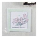 Tampon transparent Scrapbooking Carterie mots - Tu me manques