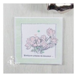 Tampon transparent Scrapbooking Carterie mots - Tu me manques