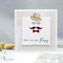 Clear stamp Scrapbooking Card words - Happy father's day 2