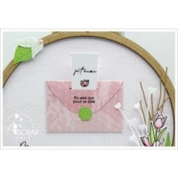 Tampon transparent Scrapbooking Carterie mot - Tirez ici