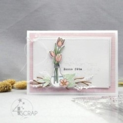 Cutting die Scrapbooking Card Making flowers - Bouquets of tulips