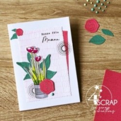 Matrice de coupe Scrapbooking carterie fleurs - Bouquets de tulipes