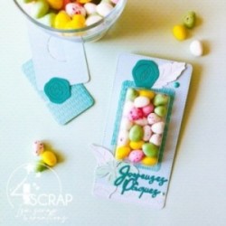 Matrice de coupe Scrapbooking carterie - Rectangle gourmand