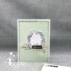 Matrice de coupe Scrapbooking carterie mots - Bisous 2