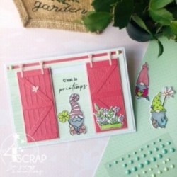 Matrice de coupe Scrapbooking carterie ferme - Porte de grange