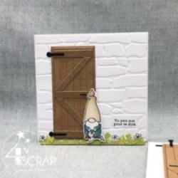 Matrice de coupe Scrapbooking carterie ferme - Porte de grange