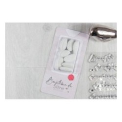 Tampon transparent matrice die Scrapbooking Carterie - Pack "Rectangle gourmand"