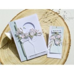Clear stamp Scrapbooking Card love flowers - Magnolias