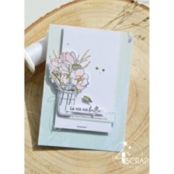 Tampon transparent Scrapbooking Carterie fleurs - Magnolias Tampon transparent Scrapbooking Carterie fleurs - Magnolias