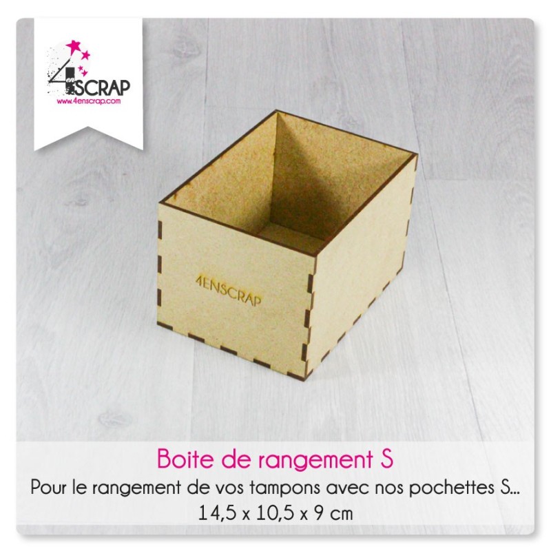 Accessoire Scrapbooking Carterie - Boîte de rangement tampons et matrices S Accessoire Scrapbooking Carterie - Boîte de rangement tampons et matrices S