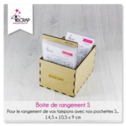 Accessoire Scrapbooking Carterie -  Boîte de rangement tampons et matrices S