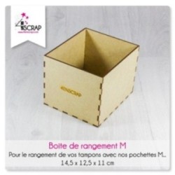 Accessoire Scrapbooking Carterie - Boîte de rangement tampons et matrices M Accessoire Scrapbooking Carterie - Boîte de rangement tampons et matrices M