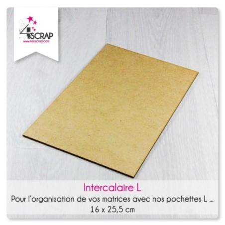 Accessoire Scrapbooking Carterie -  Intercalaire rangement tampons et matrices L