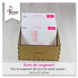 Accessoire Scrapbooking Carterie -  Boîte de rangement papier