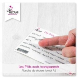 Accessoire Scrapbooking Carterie - Stickers de rangement Accessoire Scrapbooking Carterie - Stickers de rangement