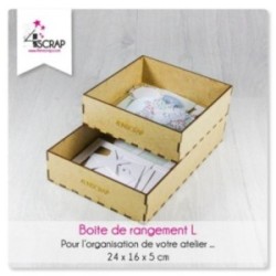 Accessoire Scrapbooking Carterie -  Boîte scrapbooking L