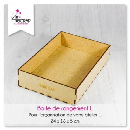 Accessoire Scrapbooking Carterie -  Boîte scrapbooking L