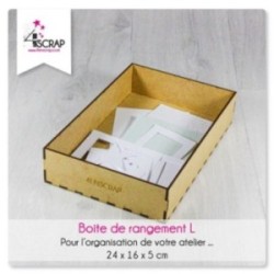 Accessoire Scrapbooking Carterie -  Boîte scrapbooking L