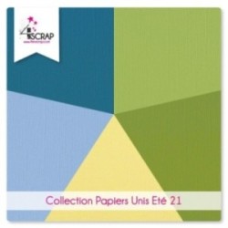 Pack Papier Uni Scrapbooking Carterie - Eté 2021