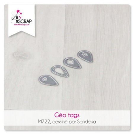 Matrice de coupe Scrapbooking carterie - Géo tags