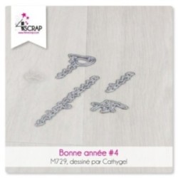 Matrice de coupe Scrapbooking carterie - Bonne année 4