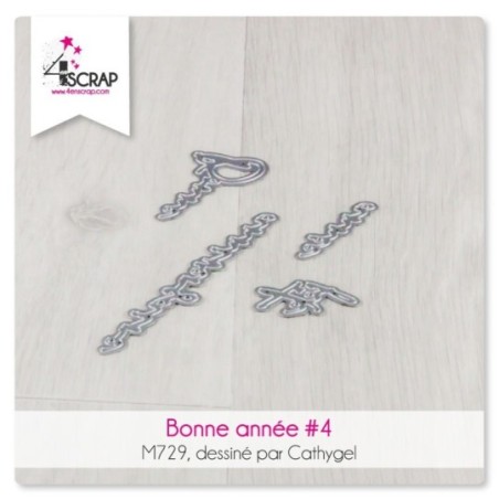 Matrice de coupe Scrapbooking carterie - Bonne année 4