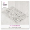 Tampon transparent Scrapbooking Carterie chiens - En mode détente