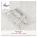 Tampon transparent Scrapbooking Carterie - Paysages