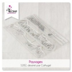 Clear stamp Scrapbooking Card - Dotted background