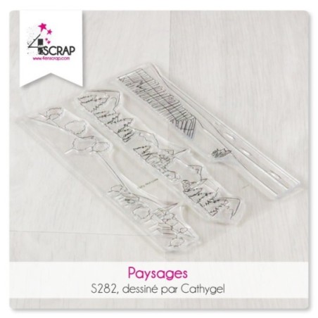 Clear stamp Scrapbooking Card - Dotted background