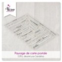 Tampon transparent Scrapbooking Carterie texte - Paysage de carte postale