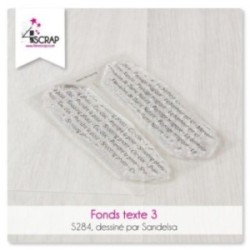 Tampon transparent Scrapbooking Carterie - Fonds texte 3