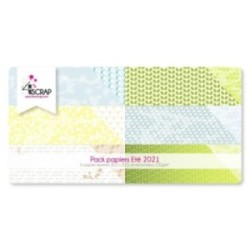 Pack Papier Imprimé Scrapbooking Carterie - Eté 2021