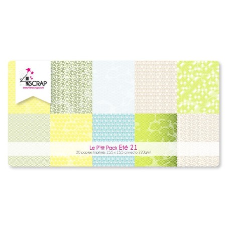 Pack Papier Imprimé Scrapbooking Carterie - Eté 2021 le p'tit pack