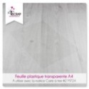 Outils Scrapbooking Carterie colle - Feuille en plastique transparente