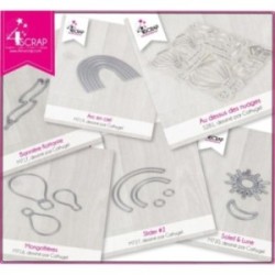 Tampon transparent matrice die Scrapbooking Carterie - Pack "Au dessus des nuages"