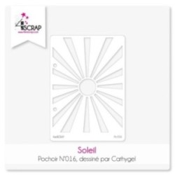 Pochoir Scrapbooking Carterie - Soleil