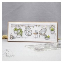 Tampon transparent Scrapbooking - Sur ma terrasse