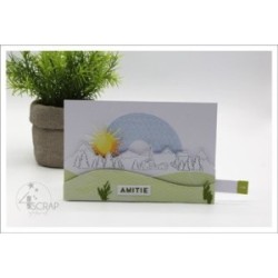 Clear stamp Scrapbooking Card - Dotted background