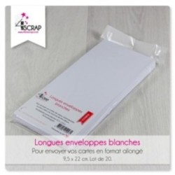 To Customize Scrapbooking Card Making - Slim white Envelopes