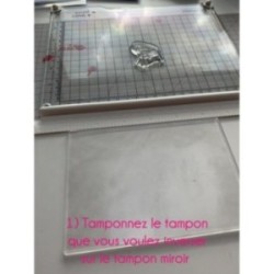 Outil Scrapbooking Carterie - Tampon Miroir