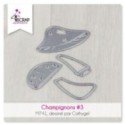 Matrice de coupe Scrapbooking carterie - Champignons 3